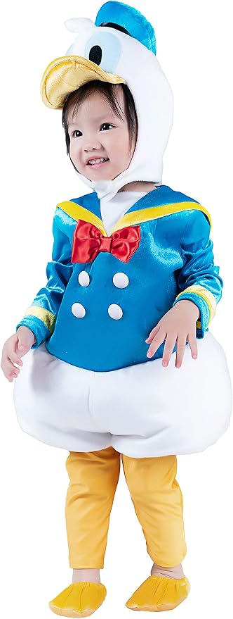 Amazon ディズニー ドナルドダック ドナルド コスプレ ベビー 70 80cm 黒 w おもちゃ おもちゃ